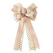 Christmas Tree Topper Bow,18''x 11'' Large Velvet Christmas Wreath Bows Xmas Ornaments with Long Plaid Streamer Wired Edge Ribbon for Farmhouse Christmas Decoration